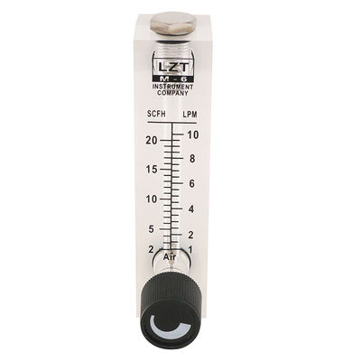 Medidor líquido acrílico do volume de água do Rotameter do tubo de vidro da série de LZT para industrial