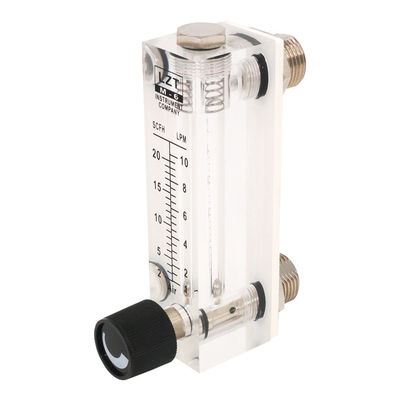Medidor líquido acrílico do volume de água do Rotameter do tubo de vidro da série de LZT para industrial